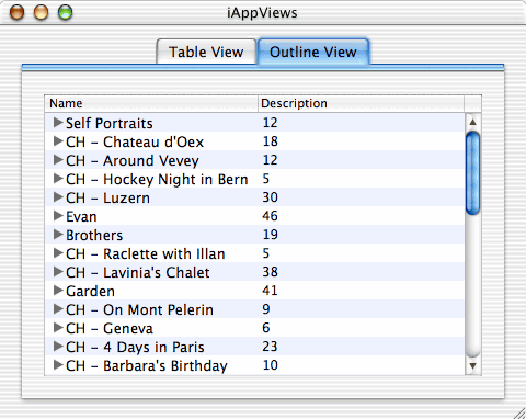 iAppViews Demo: iAppOutlineView